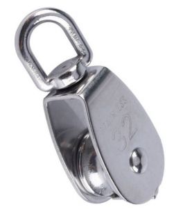 Stainless Steel Swivel Block with Single Sheave 32mm