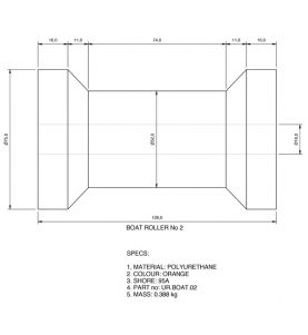 Roller 75 x 128