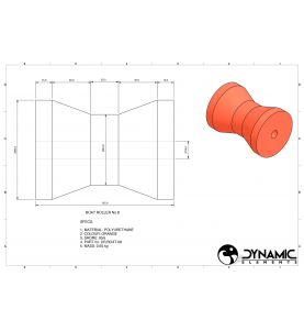 Boat Trailer Roller BR8 90 x 125