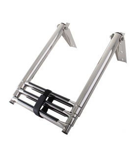 Stainless Steel Telescopic 3 Step Ladder