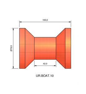 Boat Trailer Roller  BR10 78 x 100