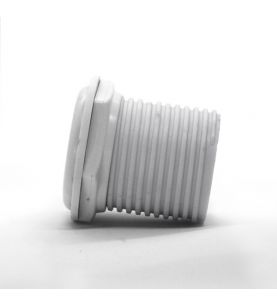 Thru Hull Drain Plug Fitting  White
