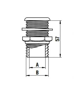 Drain Plug Fitting  White