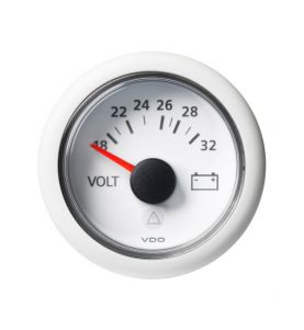 Veratron Viewline 52mm Battery Status 18-32v