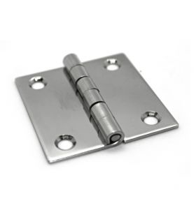 Hinge Butt 50 x 50 x 1.5mm - Stamped Stainless Steel