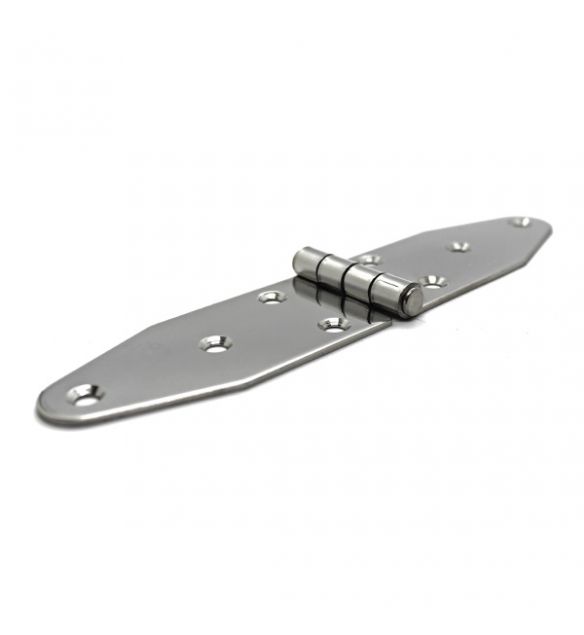 Hinge Equal 40 x 180 x 2mm - Stamped Stainless Steel