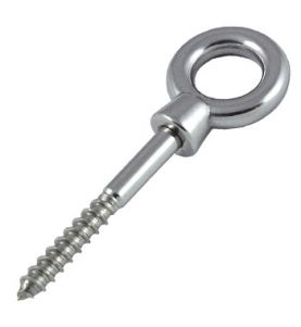 Stainless Steel Eye Bolt With Wood Thread