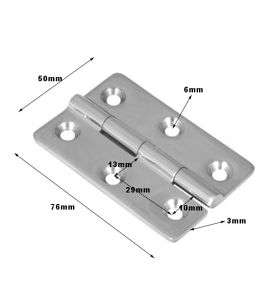 Stainless Steel Butt Hinge 3 x 2