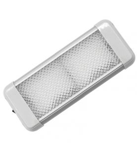 AquaLED Dome Light Rectangle with Switch 9.6W 12/24V DC