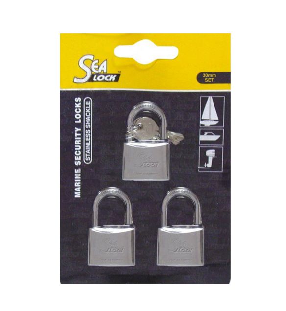 Marine Padlock keyed alike set