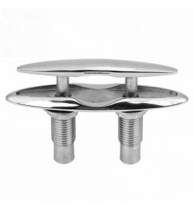 Boat Mooring Cleat 2 Pin Flush Mount Stainless Steel