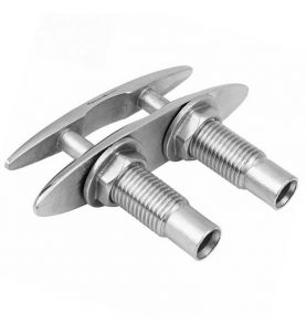 Boat Mooring Cleat 2 Pin Flush Mount Stainless Steel