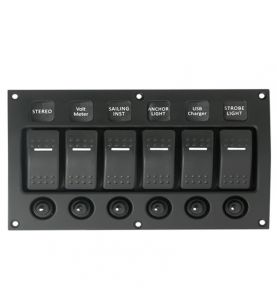 Guardian Rocker Switch Panel C7 Curved 6P