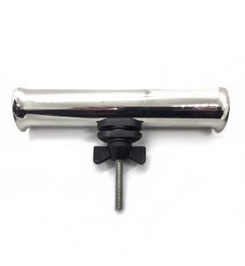 Trolling Rod Holder SS Tube with Single Pivot Pin & Pipe Clamp