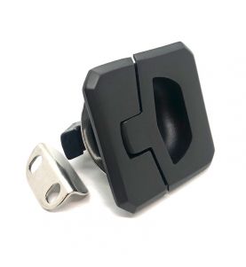 Slam Latch Square Black Stainless Steel