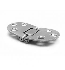 Stainless Steel Hinge Equal Rounded 71 x 38 x 2mm