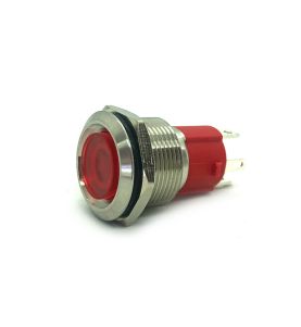Guardian 12v Switch Push Button Stainless Steel Red