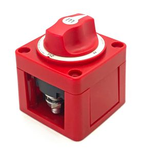 Guardian Battery Selector Switch 1-2-BOTH-OFF (Red) Flush or Surface Mount