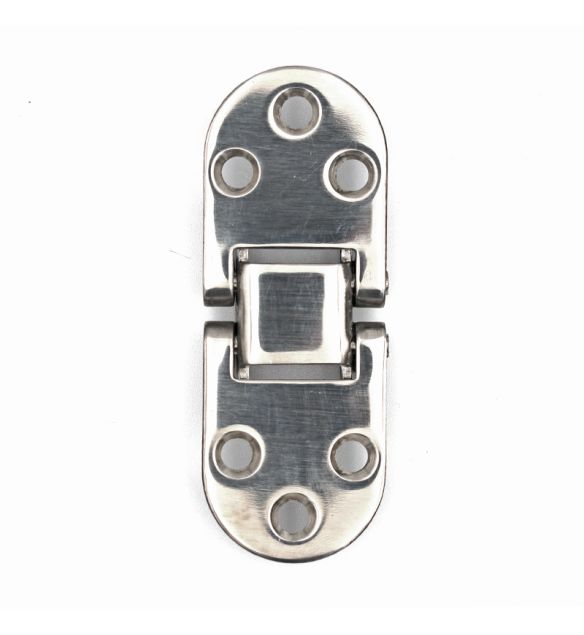 Hinge Equal Rounded Stainless Steel 80 x 30 x 2mm