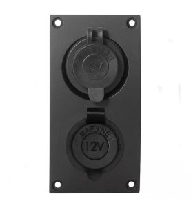 Guardian C7 Mini Socket Panel Cig Lighter Socket & 2P USB Charger Combo