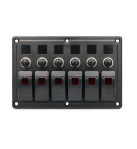 Guardian Rocker Switch Panel Flush Mount 6P