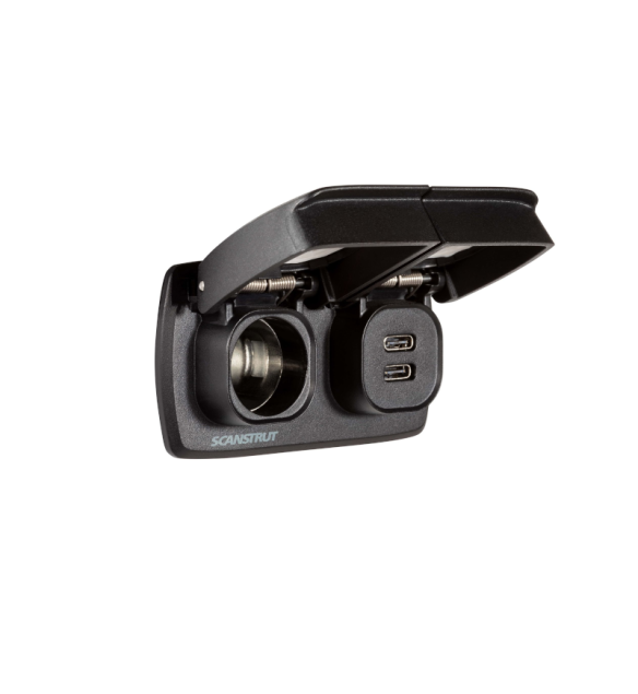 Scanstrut Flip Pro Multi Dual USB-C & 12V Power Socket | SC-MULTI-F1