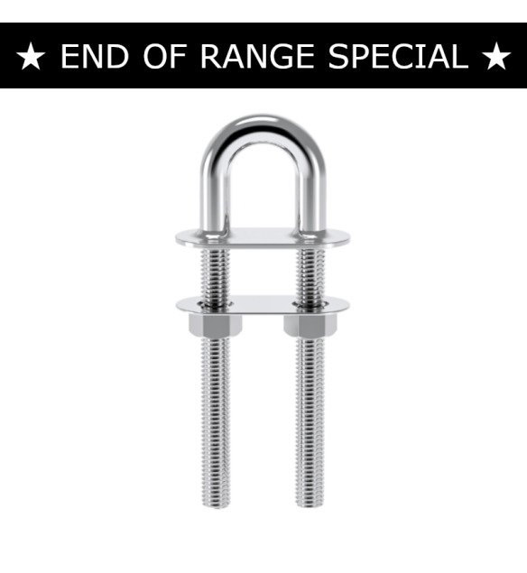 U-Bolt Deluxe Bow Eye 16 x 137mm SS