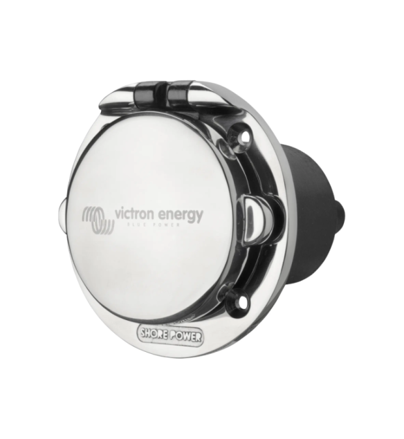 Victron Power Inlet Stainless with Cover 16A/250Vac