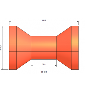 Boat Trailer Roller BR3 120 x 190