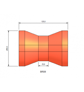 Boat Trailer Roller BR8 90 x 125