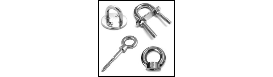 316 Stainless Steel U Bolts | Eye Bolts | Pad Eyes | Round Rings