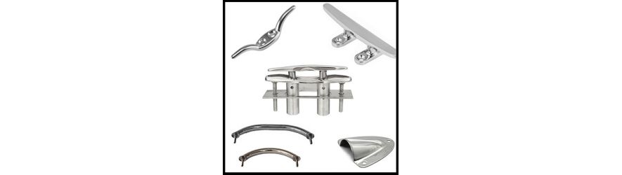 Stainless Steel Grab Rails | Mooring Cleat | Clamshell Vents | Ladders