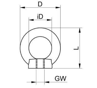 Stainless Steel Eye Nut