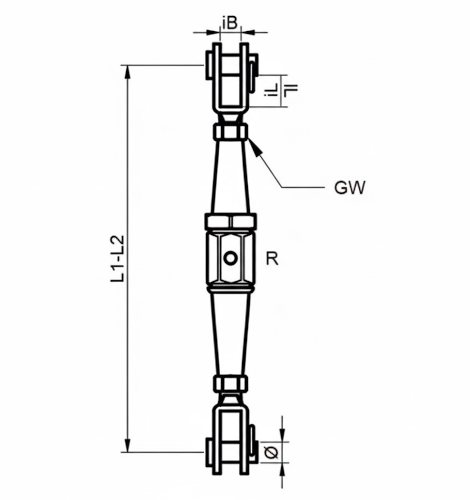 Stainless Steel Rigging Screw