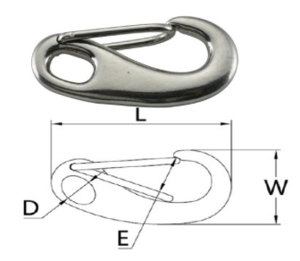 Stainless Steel Spring Hook