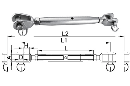 Stainless Steel Rigging Screw