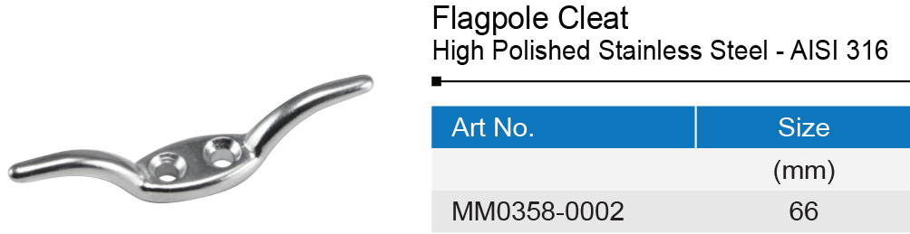Stainless Steel Flag Pole Cleat