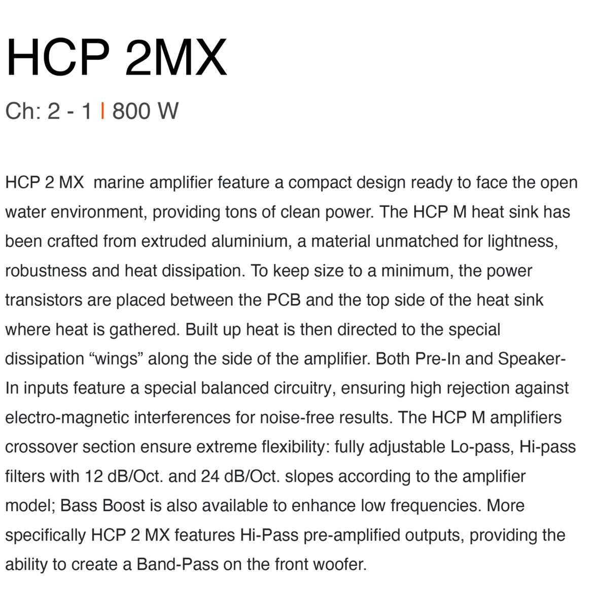 Hertz Amplifier HCP 2MX 2 Channel