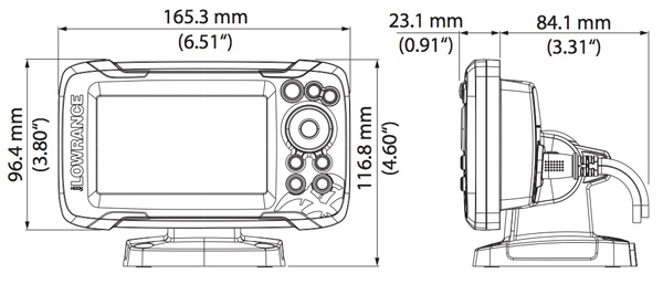 Lowrance Hook 2 Specs