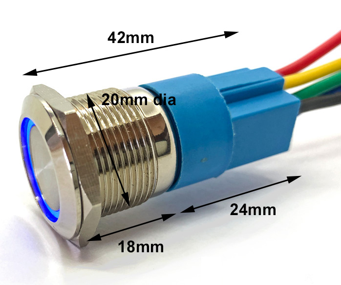 Waterproof Stainless Steel 12v Switch