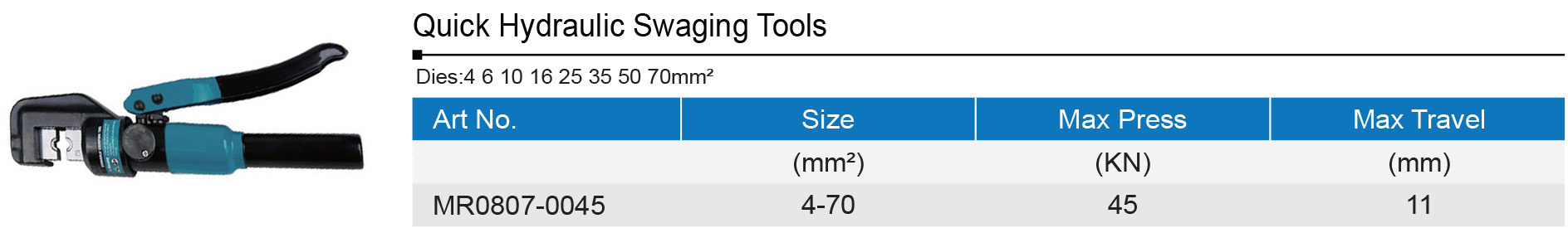 Hydraulic Swage Tool