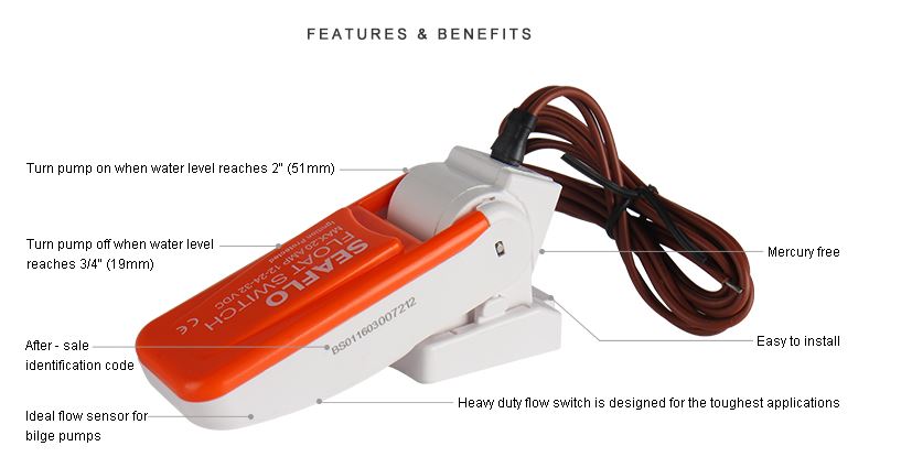 Float Switch 01 Series Features