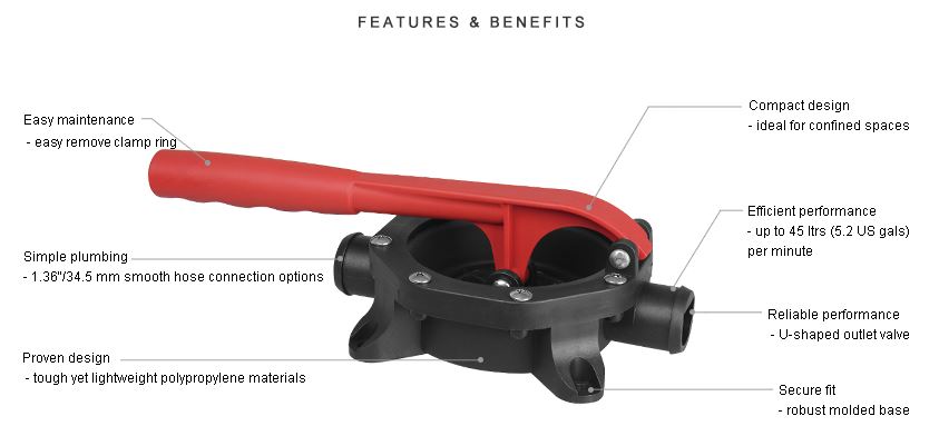 Hand Bilge Pump Specs