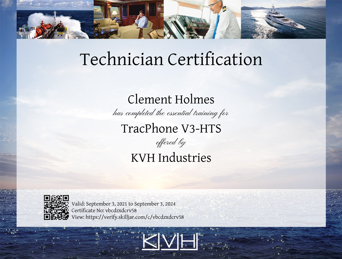 KVH Certification