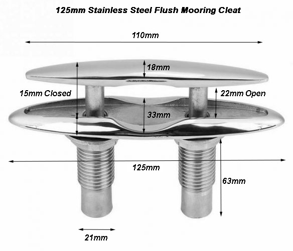 125mm Cleat Dims