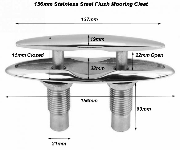 156mm Cleat Dims