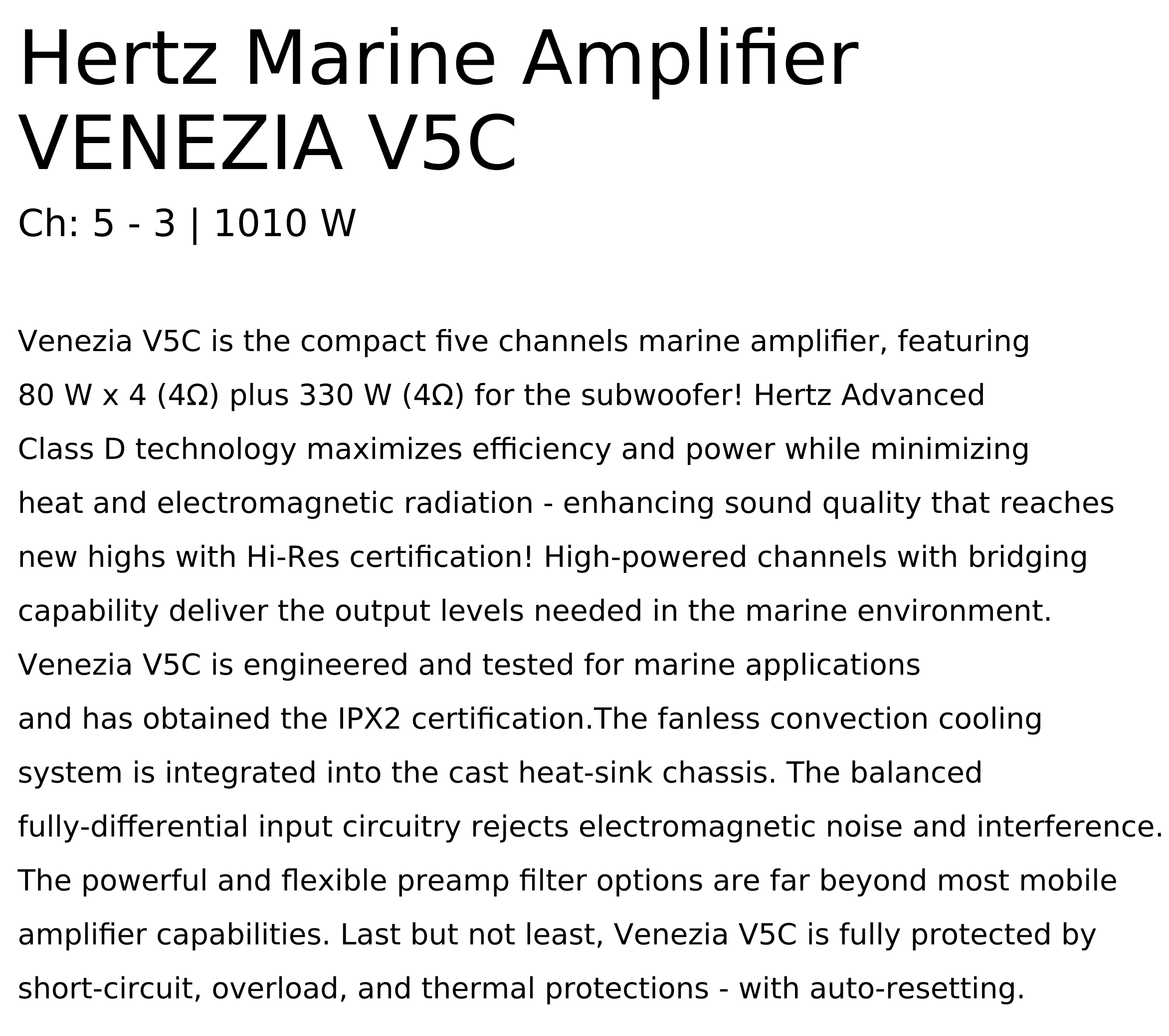 VENEZIA V5C Hertz marine amplifier.png