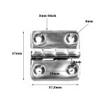 Stainless Steel Butt Hinge 37.5 x 37