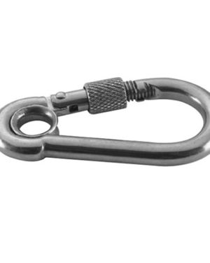 Spring Hook with Safety Screw and Eyelet