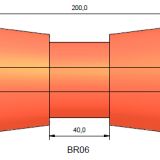 Boat Trailer Roller BR6 77 x 200